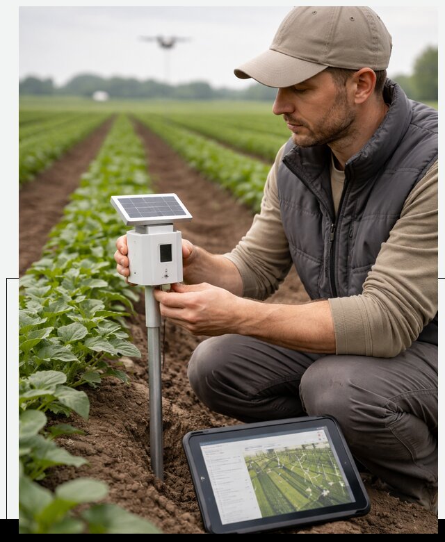 IoT мониторинг сельскохозяйственных полей и контроля в Таганроге