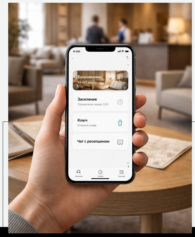 Мобильное приложение для гостей отеля в Таганроге, управление сервисом